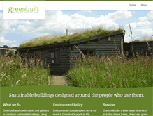 Tablet Screenshot of greenbuilt.co.uk
